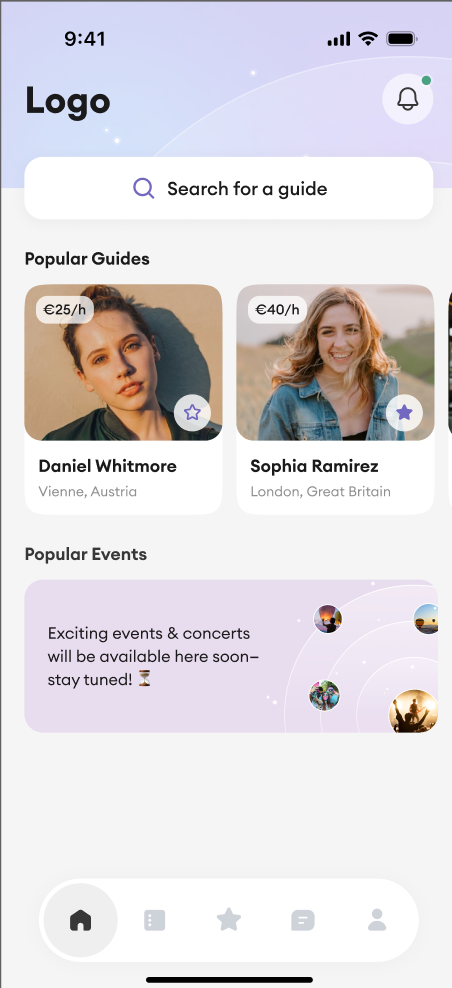 Tourist App Screenshot 1